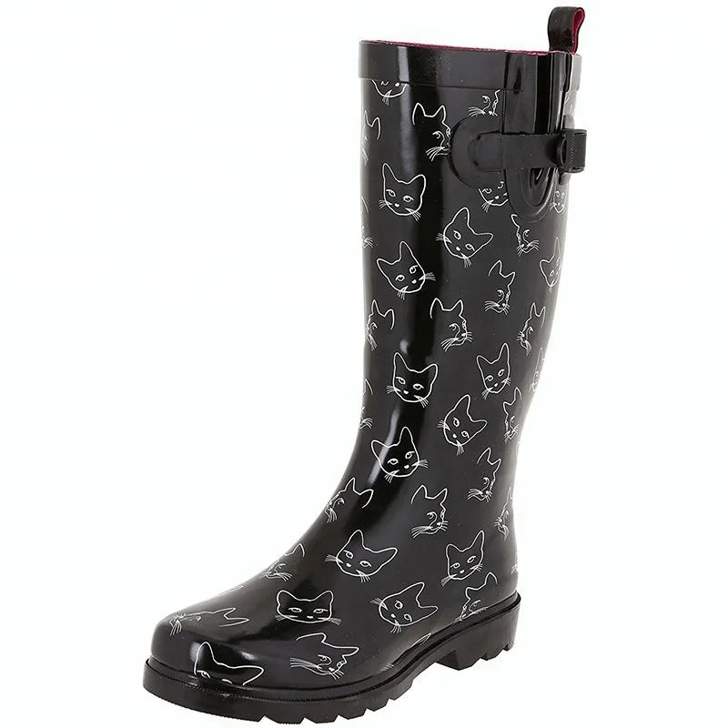 
Printed rubber rainboots , Rubber wellies , rubber boots from end manufacturer 