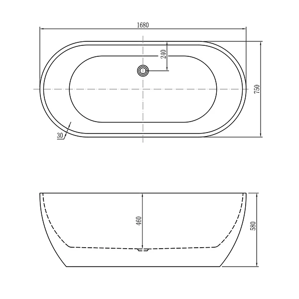 Taizhou Factory  Bathroom Large Oval Baby Used Bath Stand Alone clear Acrylic Indoor Fiber Glass Bathtub