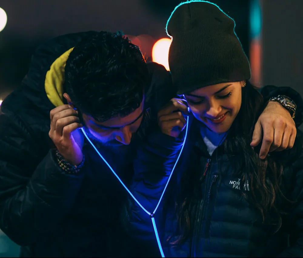 Новинка Прохладный EL Лазерный свет светящийся наушники для детей или взрослых с микрофоном, поддержка iPhone6, смартфоны и MP3