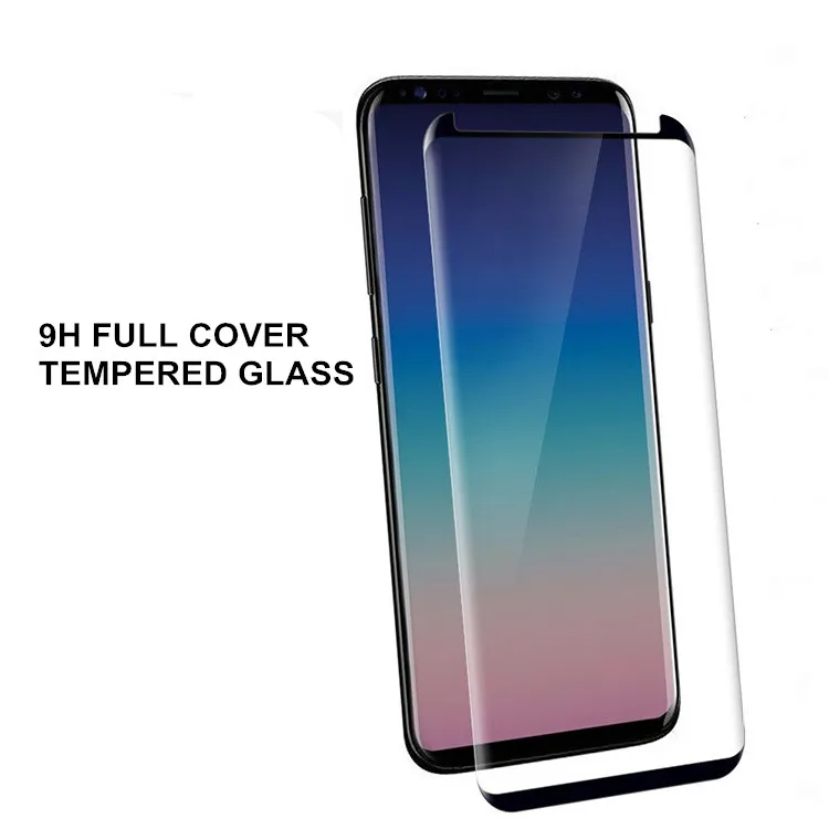 3D Case Friendly Full Glue Glass For Samsung Galaxy S9 Plus Tempered Glass Screen Protector