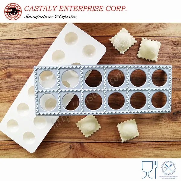 Aluminum Manual Operation Kitchenware Italian Square Shaped Ravioli Maker