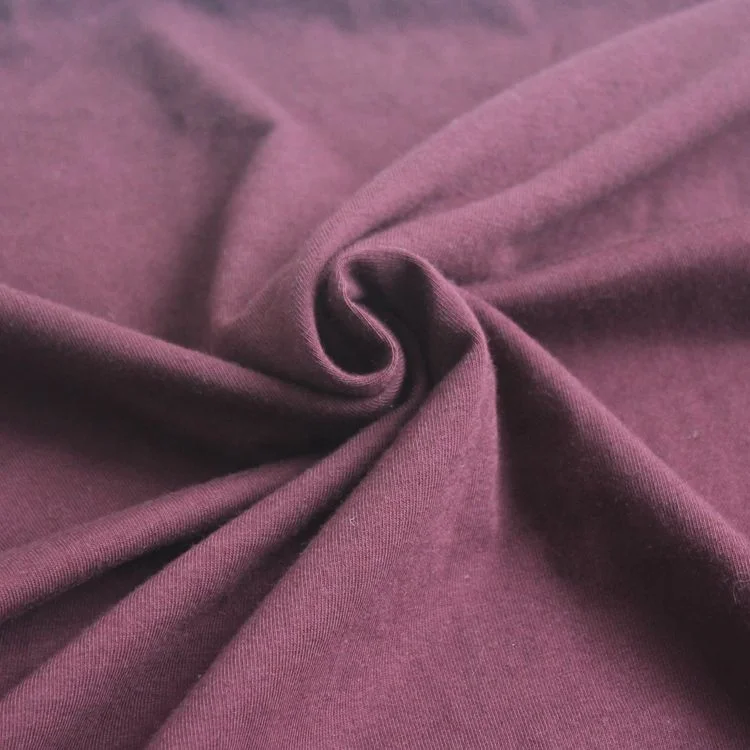 
high quality organic cotton elastic dyed knitted fabric 