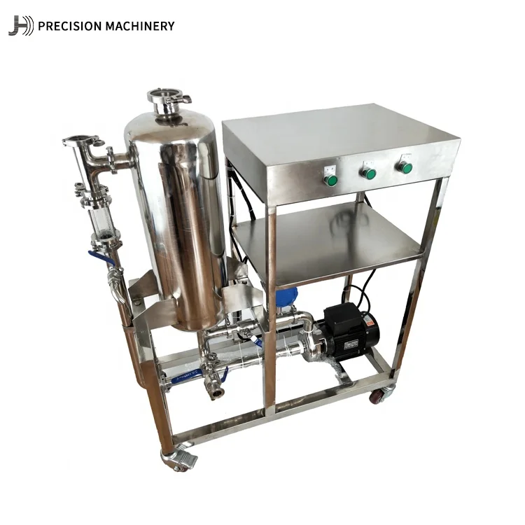 Continuous ultrasonic flow cell mixer sonication extraction