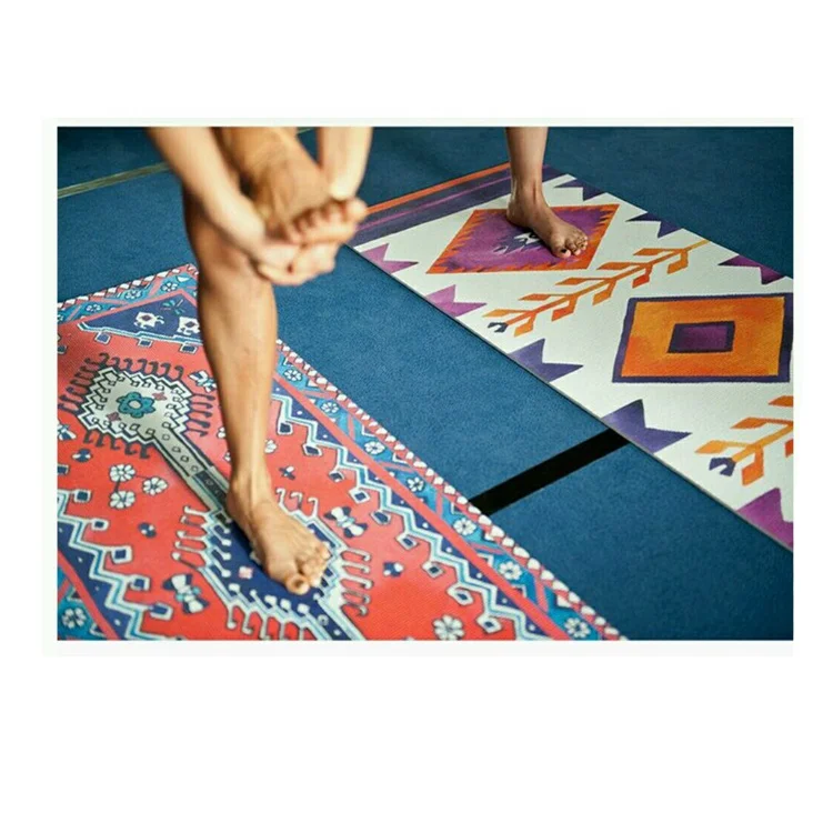 
Durable eco friendly printed yoga mat manufacturer multi-functional yoga pilates type pvc exercise mat 