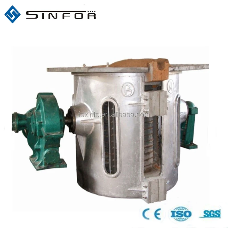 Электрическая индукционная печь 2 тонны алюминиевого лома, плавильных печах для плавления