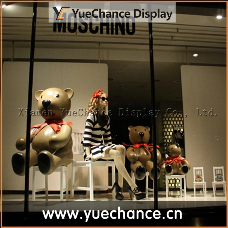 Fiberglass Cartoon Bear Sculpture