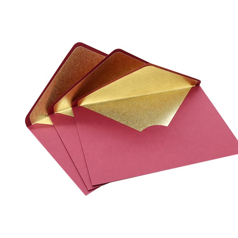Elegant handmade gift envelope colour lining Pattern envelope