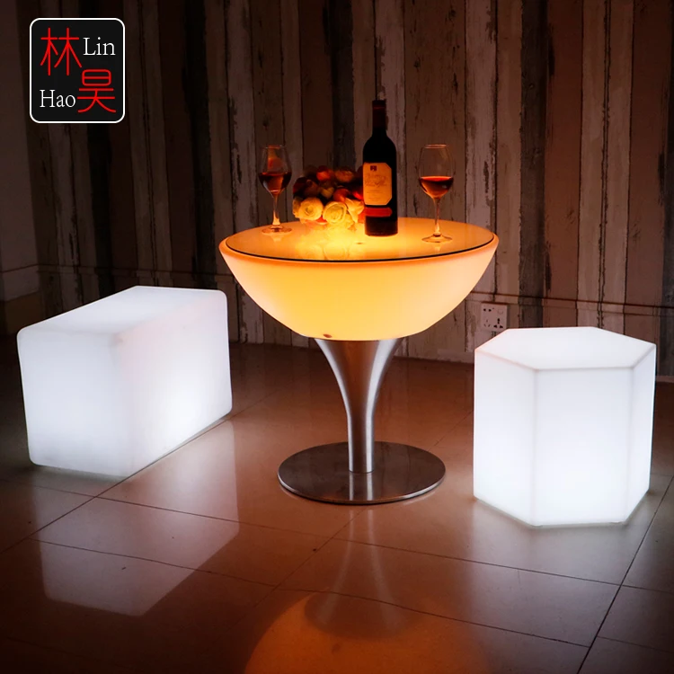 Led light up garden patio illuminated outdoor lounge glow furniture
