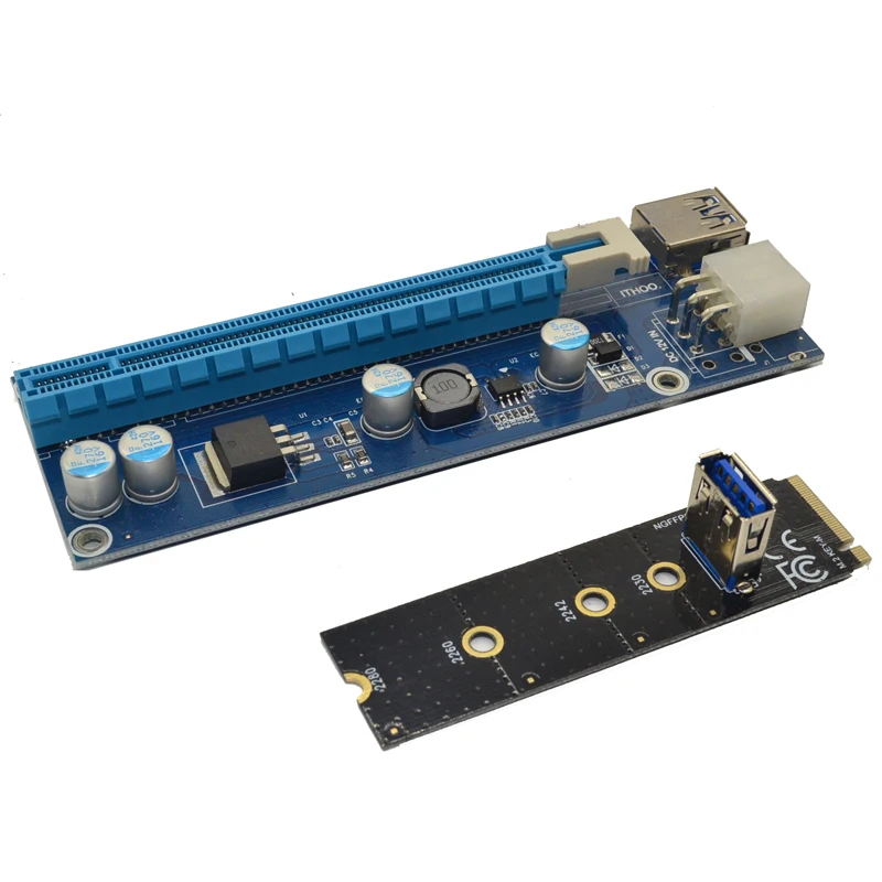 Panto latest M.2 pcie riser 60CM M.2 NGFF Key M to 16X Riser Card