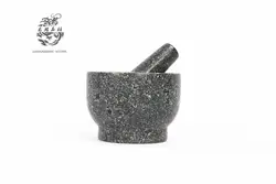 8-in natural granite mortars and pestles stone pound bowl 20*12 cm crusher for spices