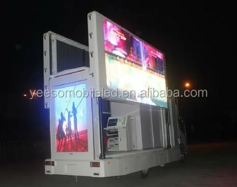 3-Sides LED Display Outdoor Advertising Vehicle