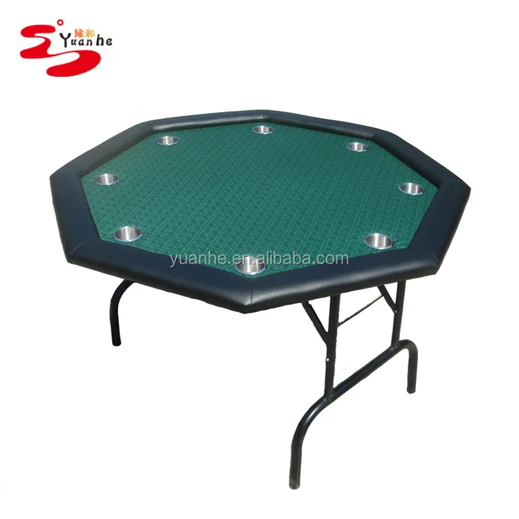 48 inch 8 person discount folding portable octagon poker card table for sale