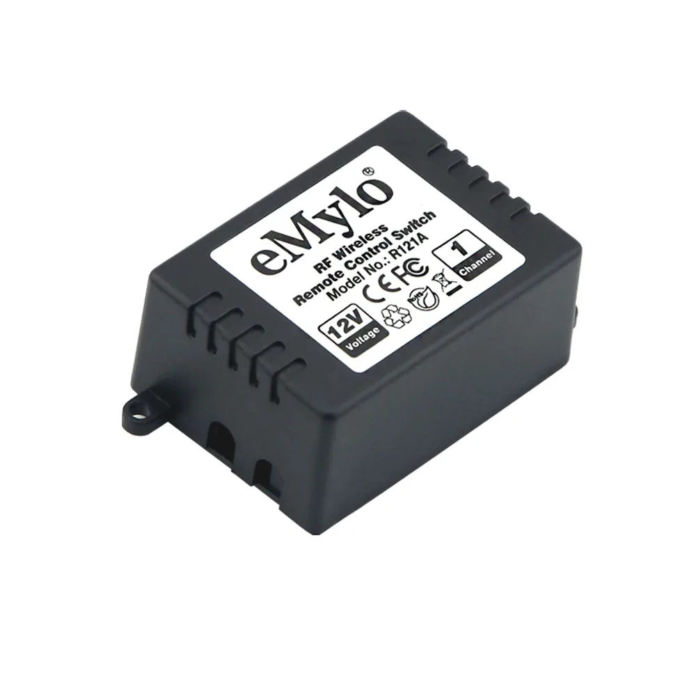 eMylo DC 12V 1 Channel Wireless Relay Remote 433Mhz RF Switch