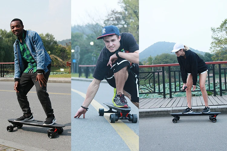 
CE Approval Carbon Fiber Wrapped 900 W KingKong Electric Skateboard 