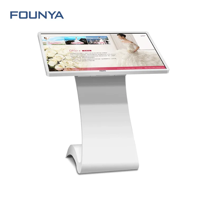 Floor standing control remote interactive multi touch table digital signage screen 50 inch