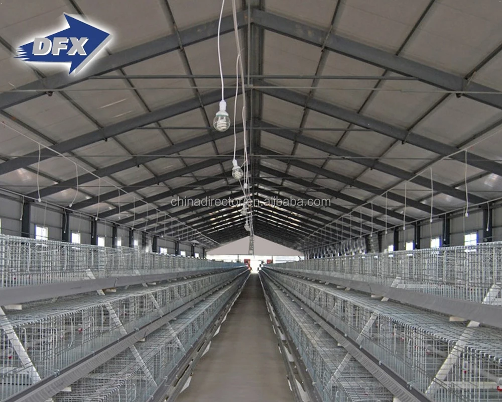 
Kenya Chicken Farm Hot Sale Poultry House Shed 