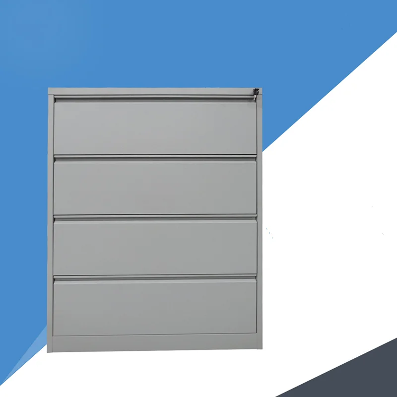 Knock Down Metal 4 Drawer Horizontal Filing Drawer Cabinets