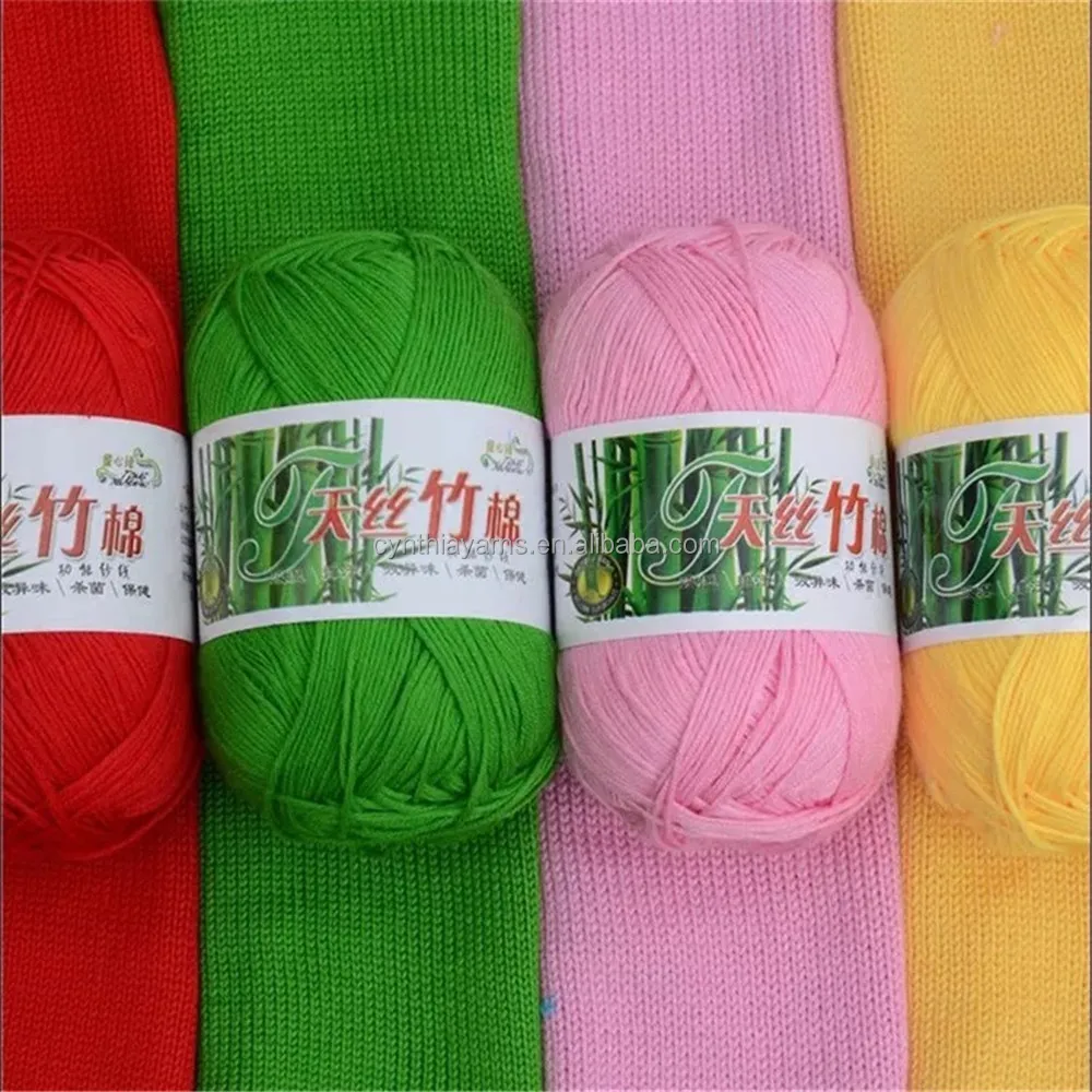 50g/ball bamboo yarn baby wool knit wholesale knitting blanket for baby