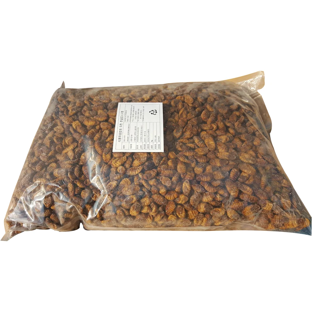 Hot sale delicious dry IQF frozen silkworm