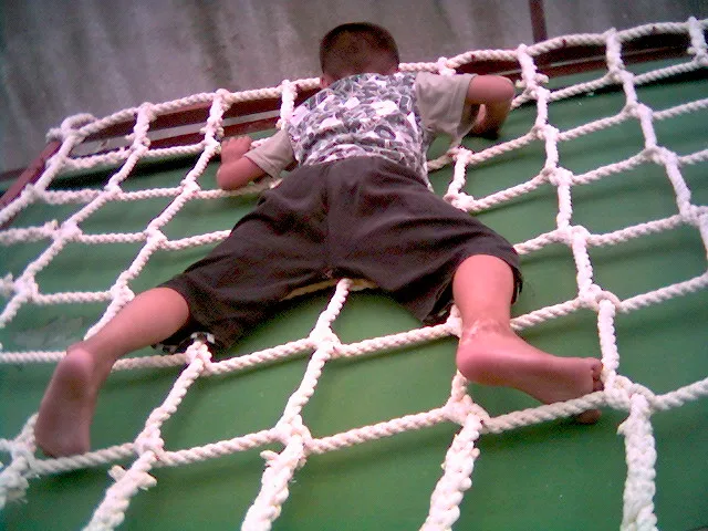 Customize White or Black Playground Nylon Cargo Climbing Nets for Kids or Adults