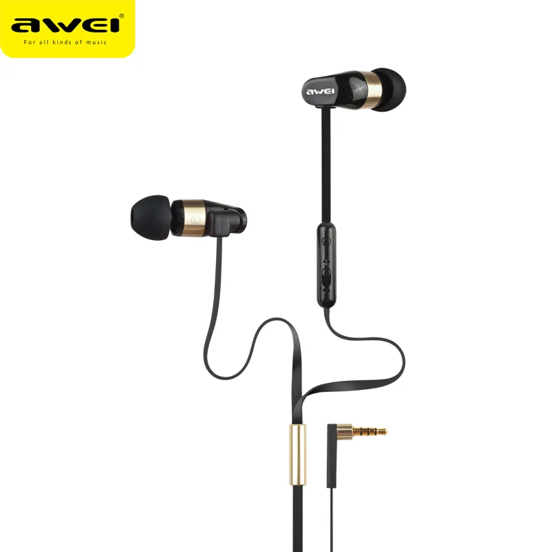 Наушники AWEI Es-12HI с двойным регулятором громкости