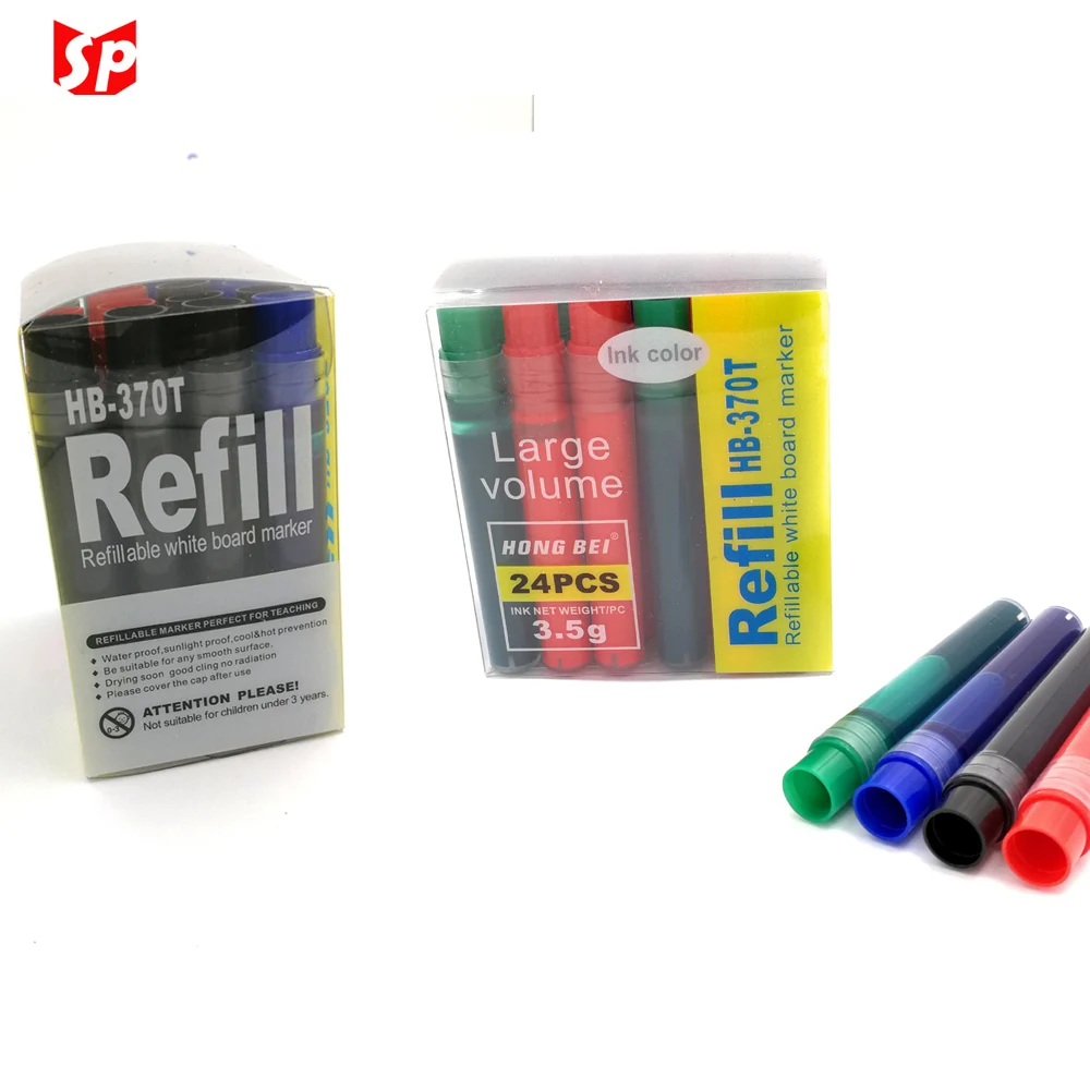 Factory sell 24 pieces pack replace Ink bottle ink cartridge for markers