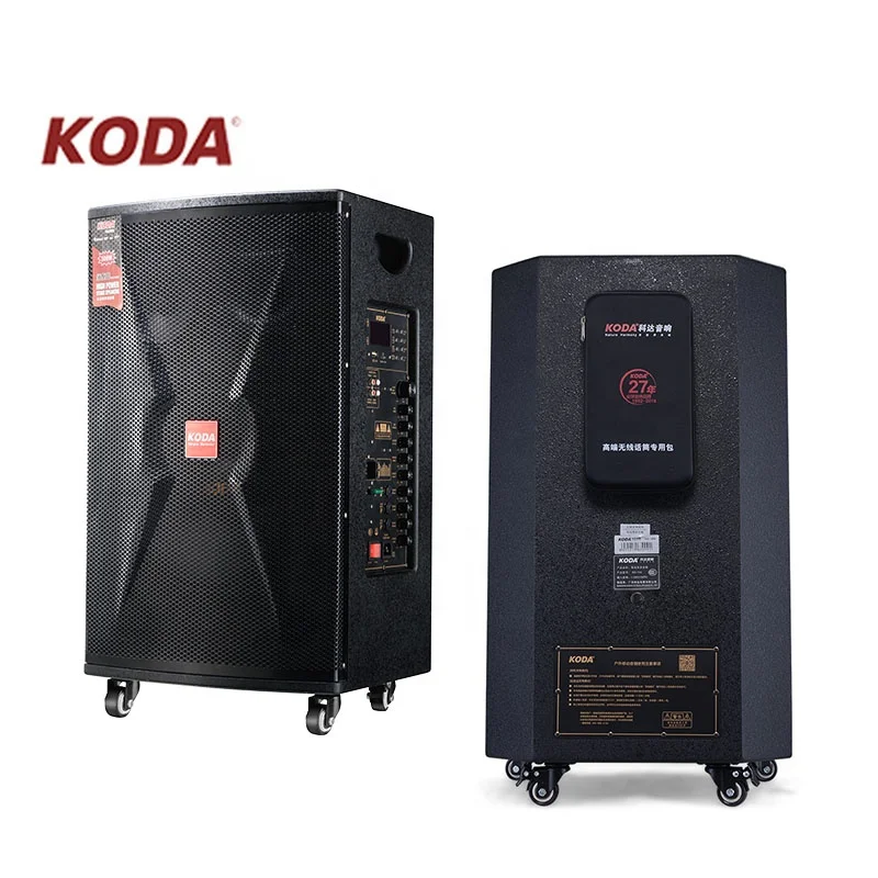 Big Bass 15 inch Rechargeable trolley BT speaker KD-15A