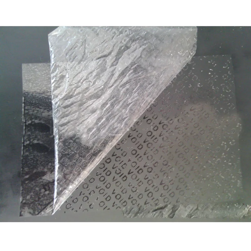 Customized color VOID warranty security seal 3D hologram sticker,void label for property security seals with sequence numbers