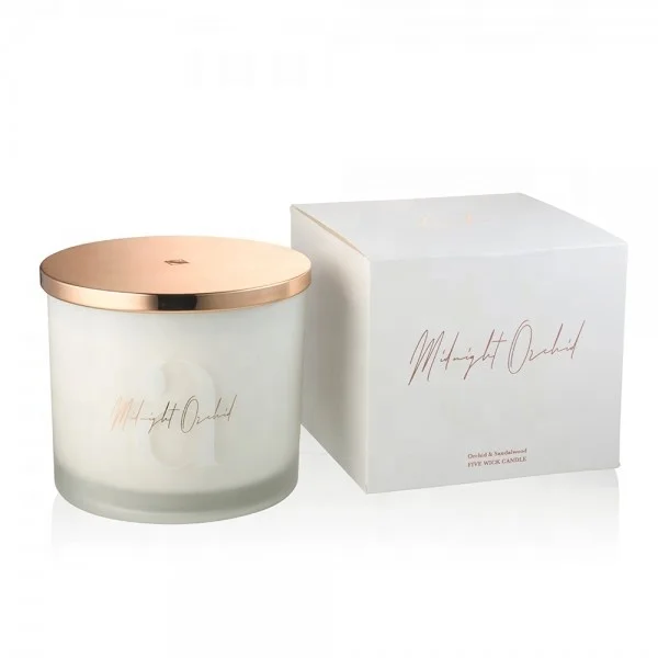 Triple Wicks Customized Scented Candle Aromatherapy Soy Wax Luxury Gift Large 3 Wicks Home Decoration Pillar