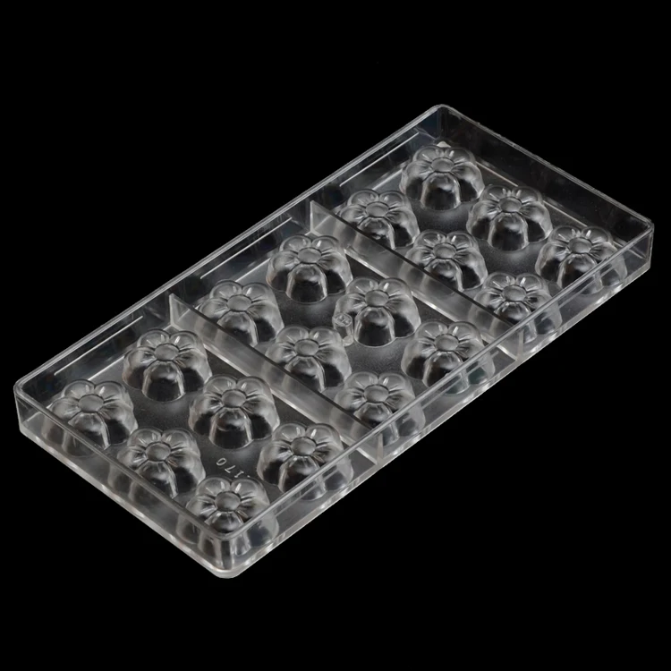Polycarbonate Candy Jelly Chocolate Mould Pc Tray Pastry Covers Dessert Lids For Gold With Table