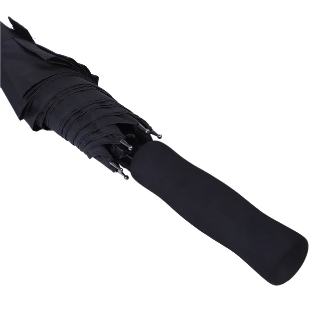 Custom made brand logo print automatic auto open big straight black red purple umbrella golf
