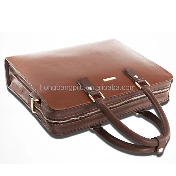 2015 New Fashion Men Custom Gift leather laptop briefcase