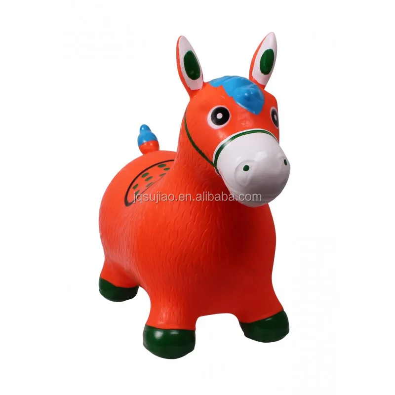 PVC inflatable painting jumping horse with music