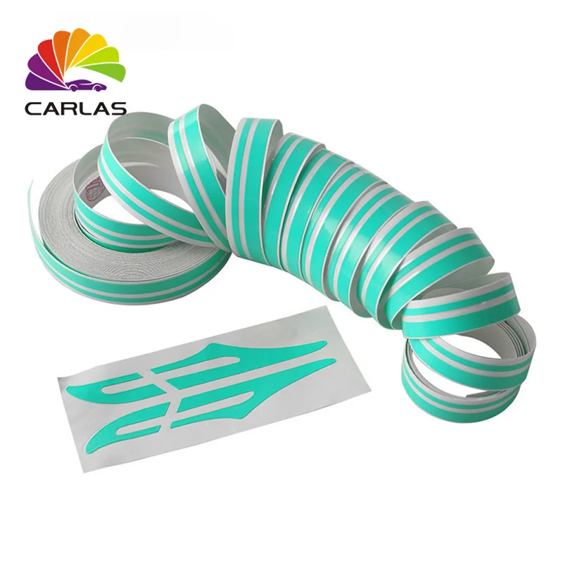 Carlas Double Pin Stripe Striping Tape Body Door Decals Stickers Vinyl For Car Motorcycle