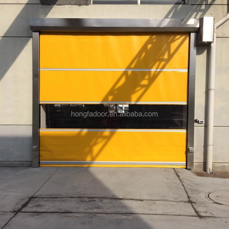 PVC  Polycarbonate Transparent Fast Roller Shutter Door