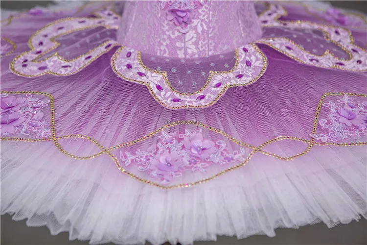 Professional High Quality Unique Design Ballet Costume Girls Purple Ballet Tutu