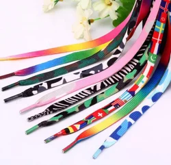 Gradient Rainbow Shoelaces Fashion Colorful Style Shoestring Camouflage Polyester Shoe lace belt