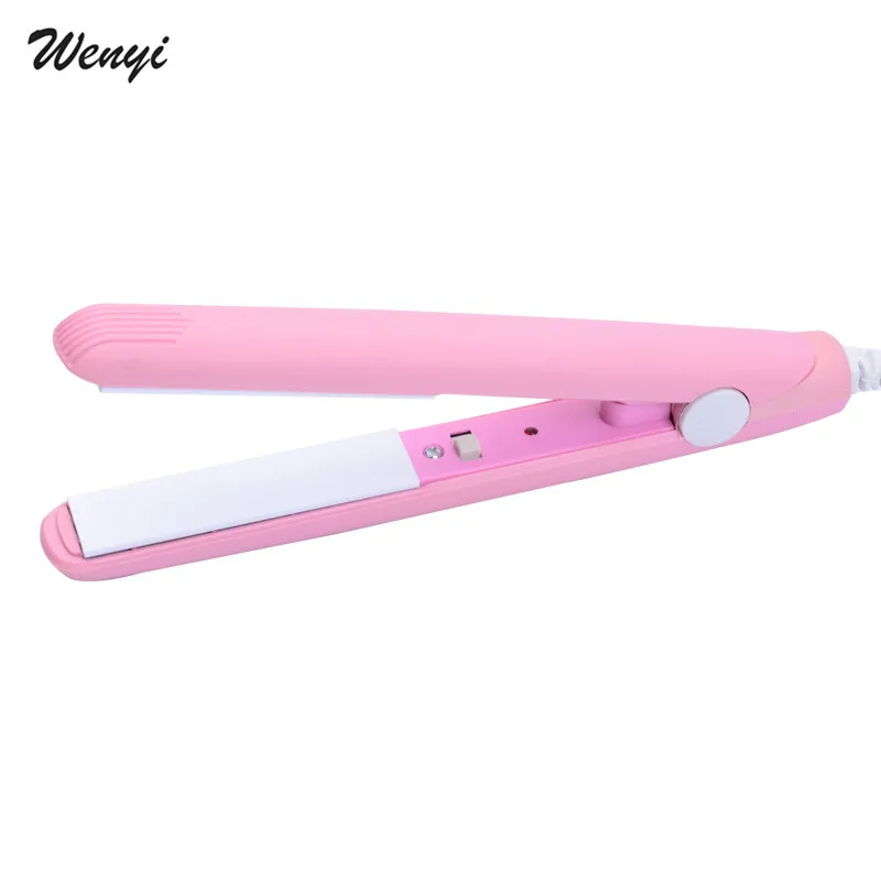 
New Electronic Ceramic Fast straightener Hair Straightener Mini Hair Flat Iron Corrugated Curling Irons Professional EU Plug 