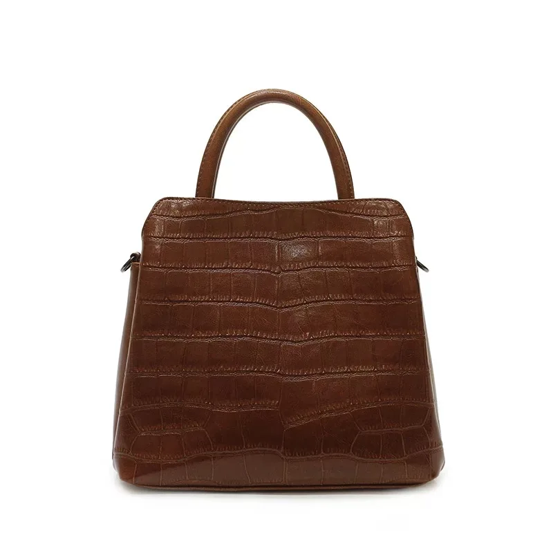 2018 New luxury crocodile skin ladies genuine leather handbag for women