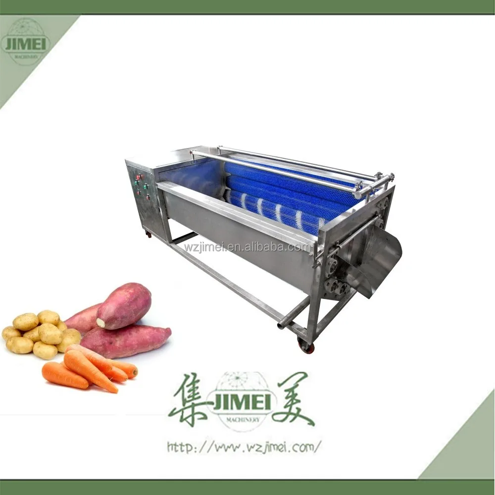 
large scale vegetable washer & peeler vegetable fruit carrot potato radish yam taro washing and peeling machine 