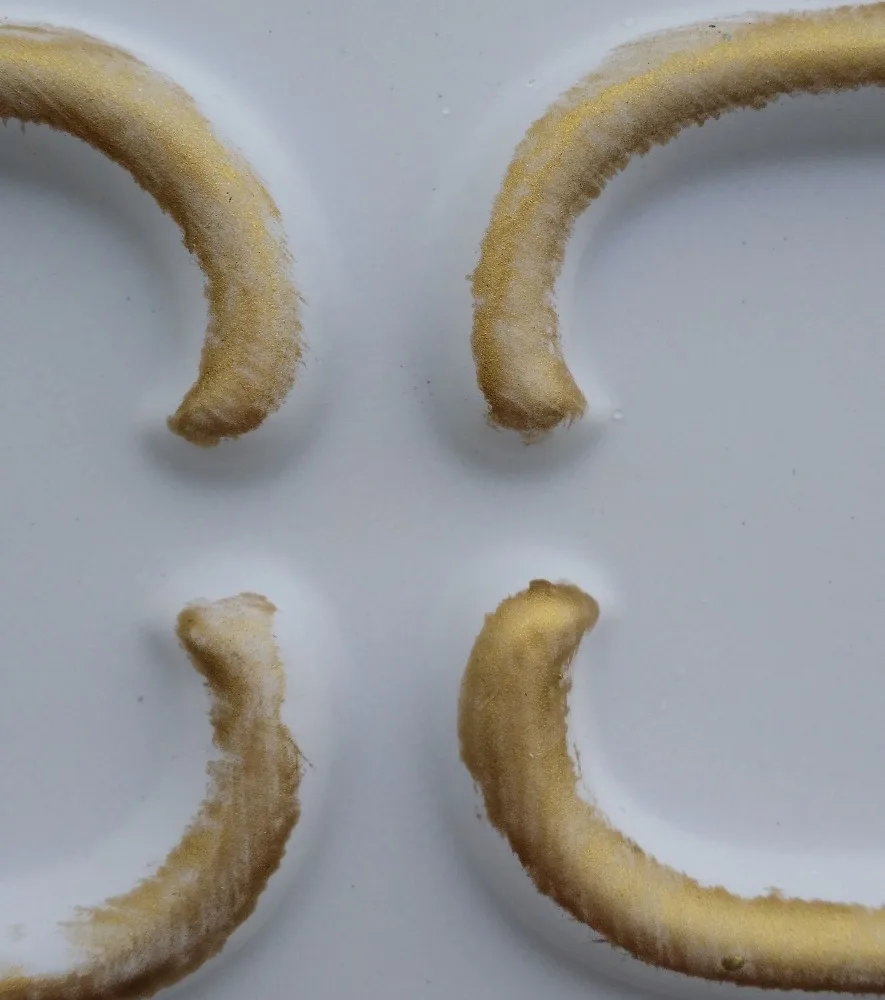 PLB28 Faux tin 3D wall panels white gold 3D embossed store shopping pub cafe club decor wall panels