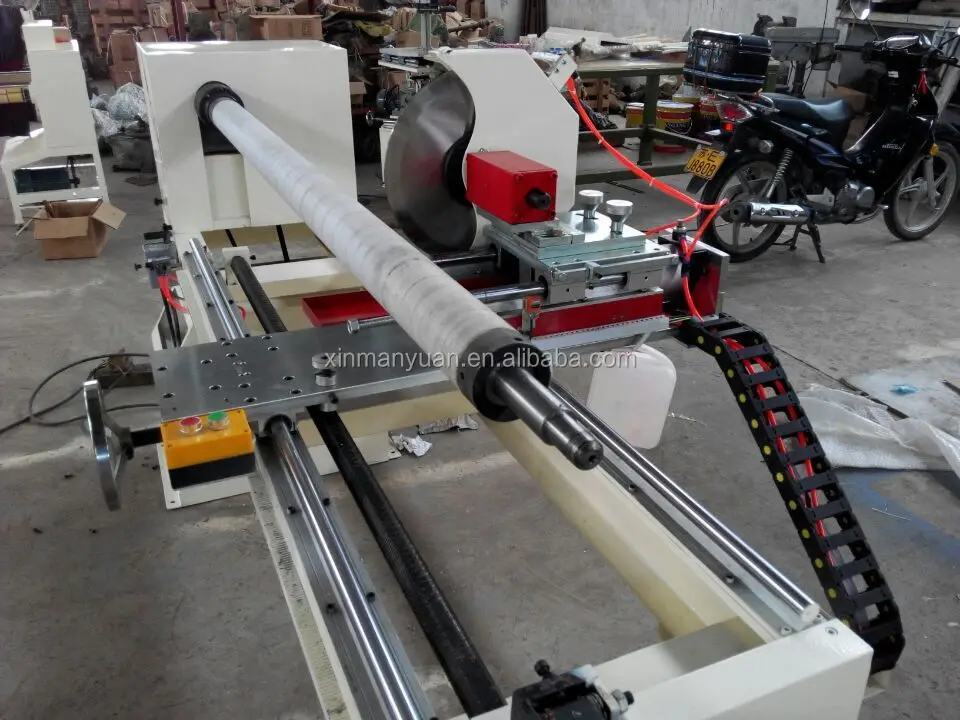 Manual Garments / Fabrics / Ribbon Adhesive Tapes Cutting Machine(Manual Roll Cutter,Log Slitter,Roll Converter)