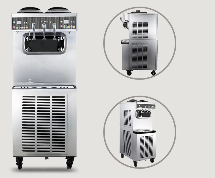 high performance 3 flavor fruit commercial soft serve ice cream maker machine frozen yogurt machine