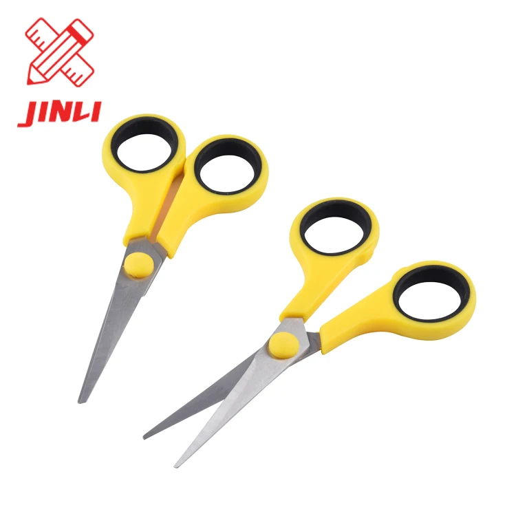 Top quality school paper cutting scissors stainless steel student stationery office scissors