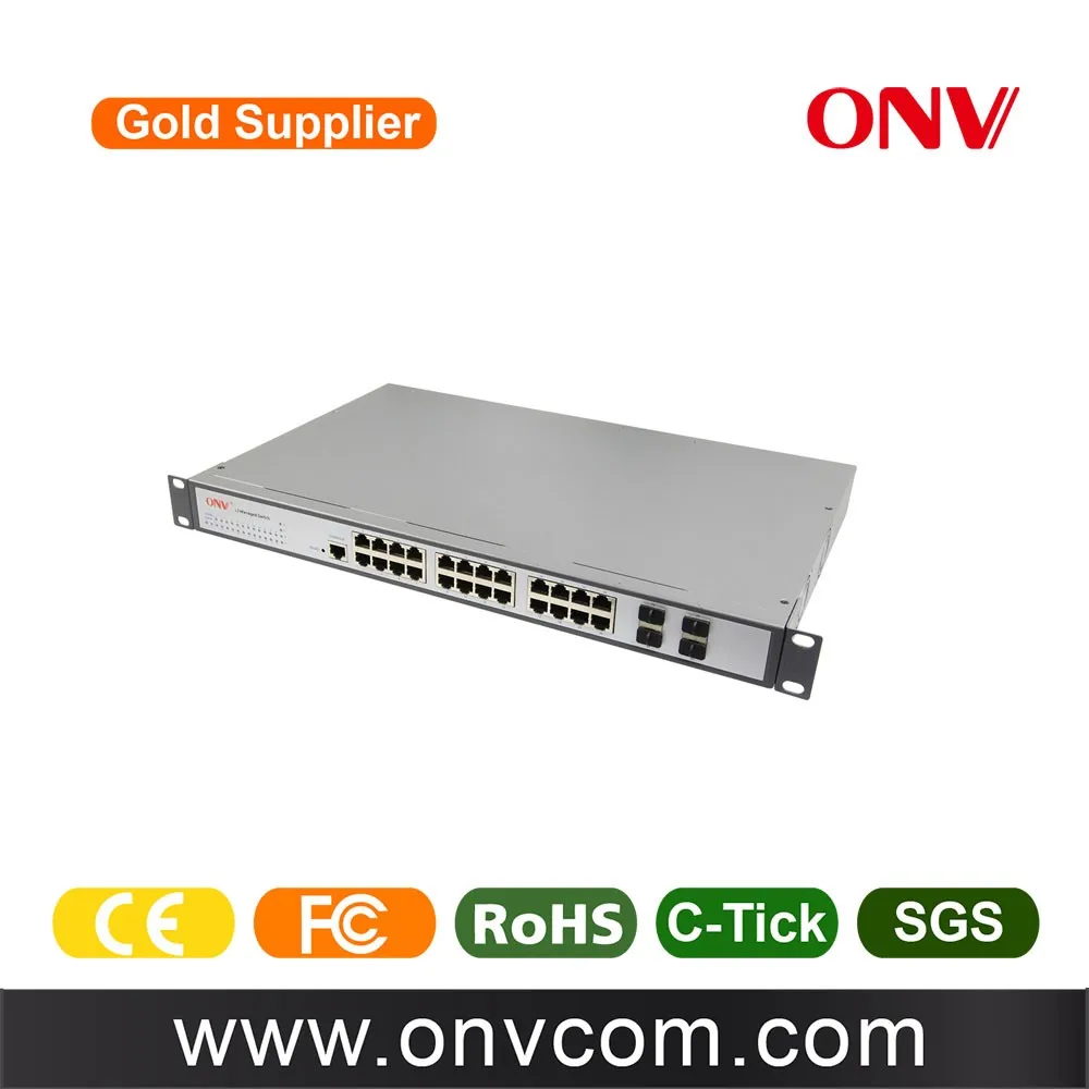 ТОП ПРОДАЖ новых продуктов 10 Г Core L3 Управляемый Коммутатор 24 портов Gigabit коммутатор уровня 3 В КИТАЕ