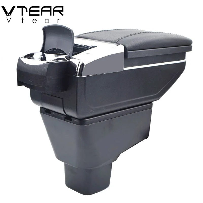 Vtear Armrest Interior Center Console Storage Box ABS 2006-2016 for SUZUKI SX4 Arm Rest Car-styling Decoration Accessories Parts