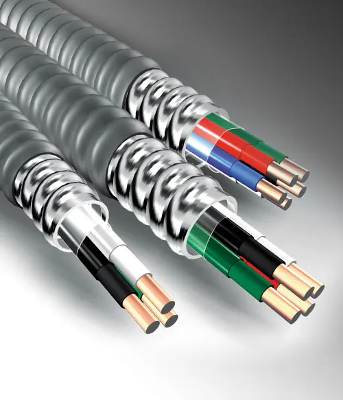 Explosion proof Instrument cable 1pair AWG16 with CORRUGATED METAL ARMOR OF AC90 Galvanized