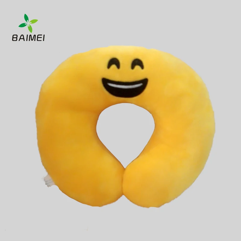 
advertising plush velour cover travel pillow,egg foam and memory foam neck pillow 