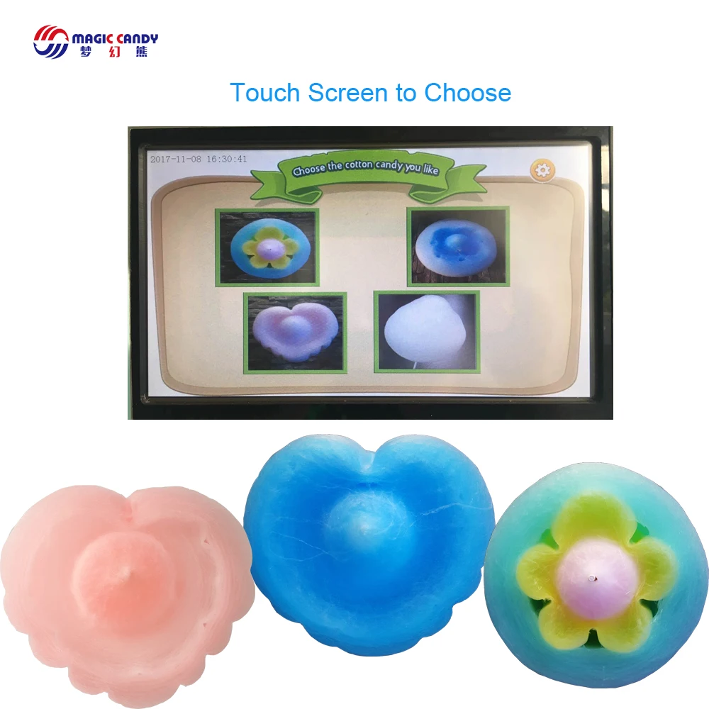 Guangzhou Candy newest product automatic cotton candy making machine commercial candy floss machine