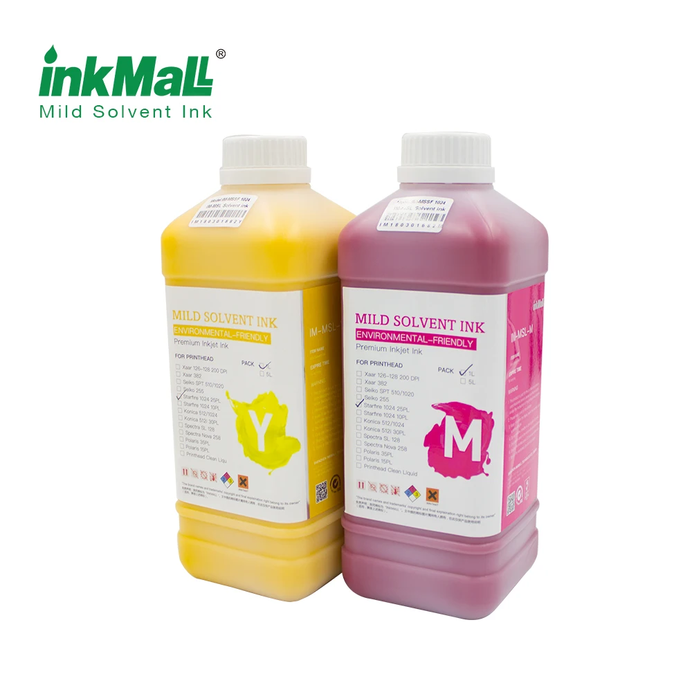 Inkmall Mild Solvent Ink For Konica 512 35pl Printhead Suitable For Outdoor Advertising Printing
